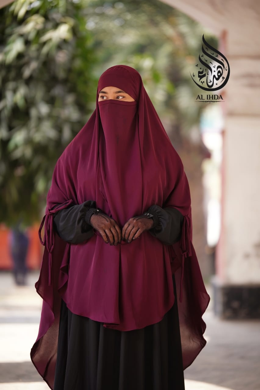 Two Side Cut Hijab Niqab-TC-01