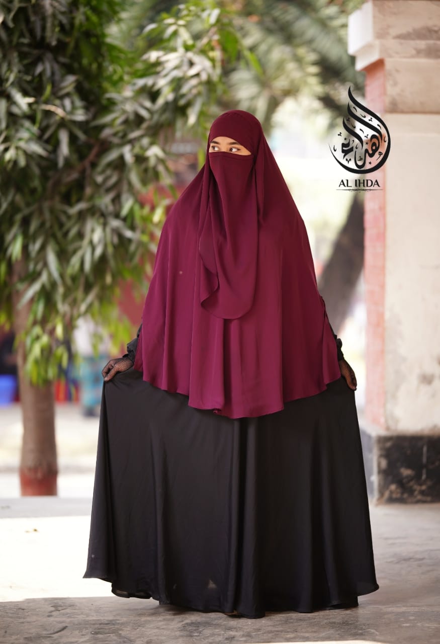 Two Side Cut Hijab Niqab-TC-01 - Image 2