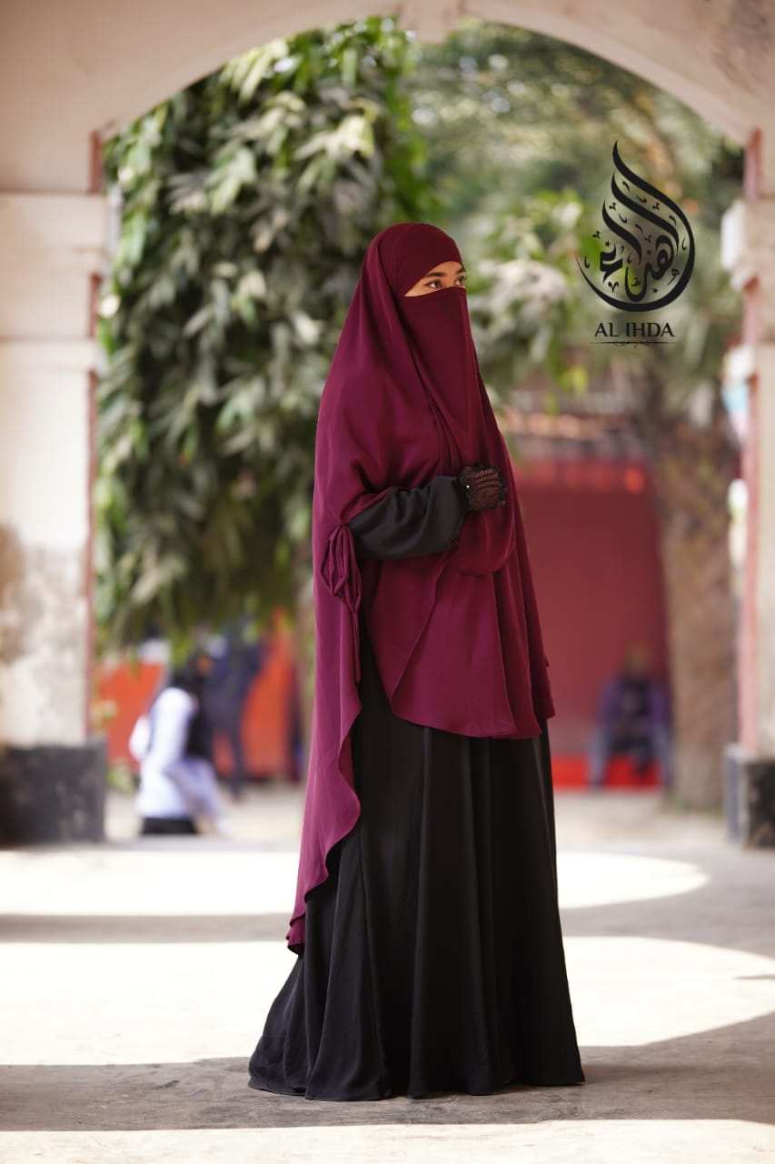 Two Side Cut Hijab Niqab-TC-01 - Image 3