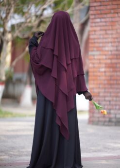 Alternative view of 3 Layer Ready Hijab-LRH08